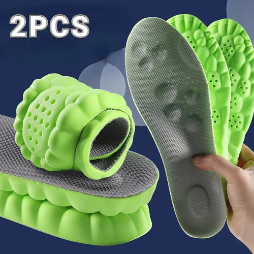 New 4D Massage Insoles Super Soft Sports Shoes Insole for Feet Running