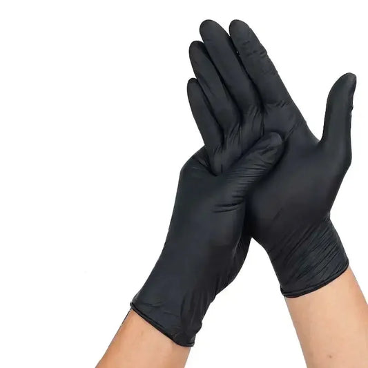 20pcs Multifunctional Disposable PVC Black Nitrile Gloves, Perfect For