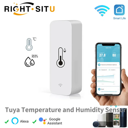 Tuya WiFi Smart Temperature And Humidity Sensor Battery Powered ZigBee