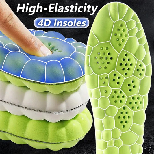 New 4D Massage Insoles Super Soft Sports Shoes Insole for Feet Running