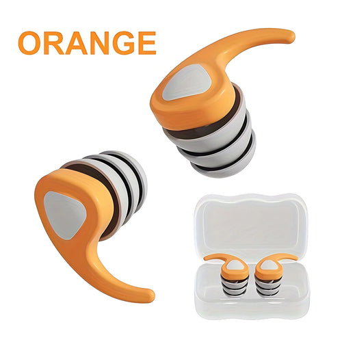 STONEGO 1 Pair Triple Layer Silicone Noise Cancelling Earplugs