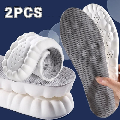 New 4D Massage Insoles Super Soft Sports Shoes Insole for Feet Running