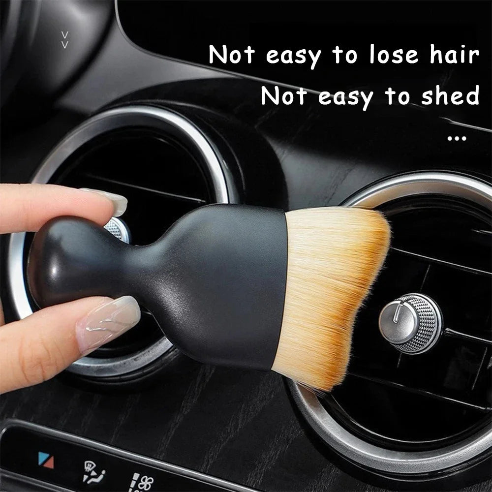 2pc Car Interior Cleaning Brush Air Conditioner Vent Cleaning Soft