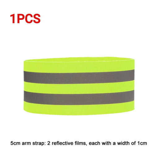 1-5PC Reflective Bands Elastic Armband Wristband Ankle Leg Straps