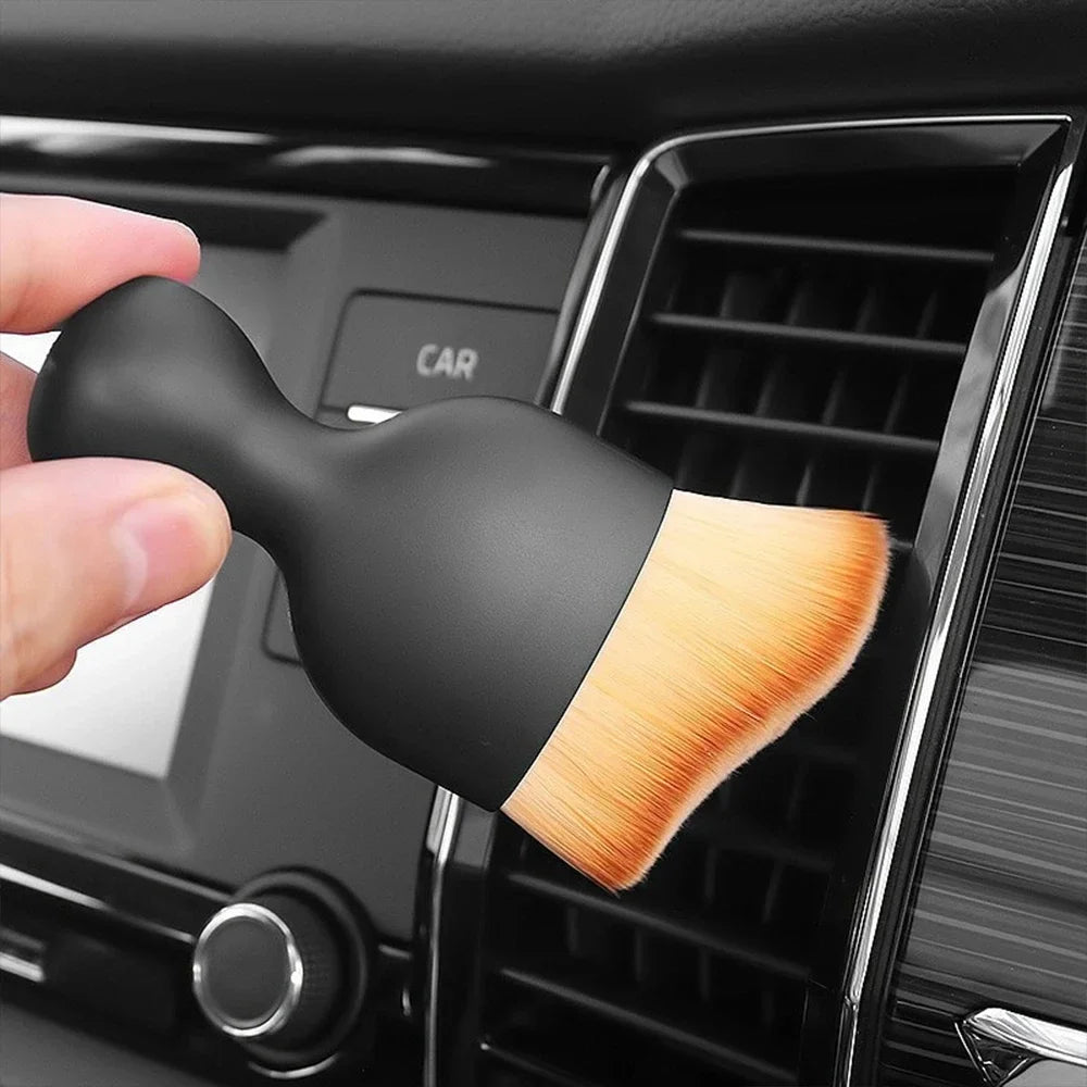 2pc Car Interior Cleaning Brush Air Conditioner Vent Cleaning Soft