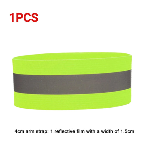 1-5PC Reflective Bands Elastic Armband Wristband Ankle Leg Straps