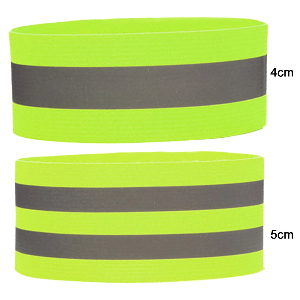 1-5PC Reflective Bands Elastic Armband Wristband Ankle Leg Straps