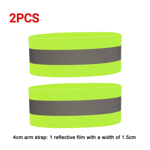 1-5PC Reflective Bands Elastic Armband Wristband Ankle Leg Straps